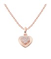 Shining Heart Silver Necklace SPE-5773